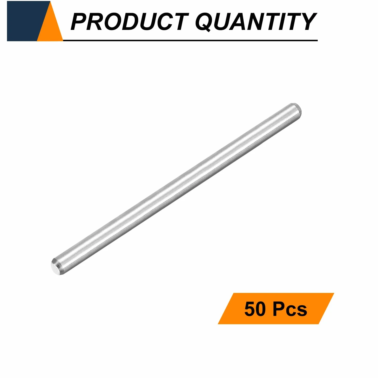 QUARKZMAN 50 Pezzi Spinotti M1.5 (1.5mm) X 25mm 304 Acciaio Inossidabile Supporto Mensola Cilindrico Perno Asta Elementi Di Fissaggio Per Dispositivi Metallici, Argento