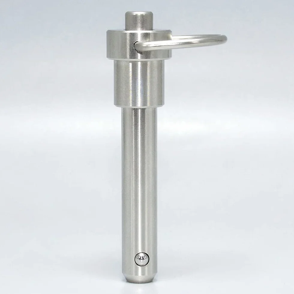 Perni autobloccanti a sfere acciaio inox M10 L15 mm bloccaggio sicurezza sgancio rapido