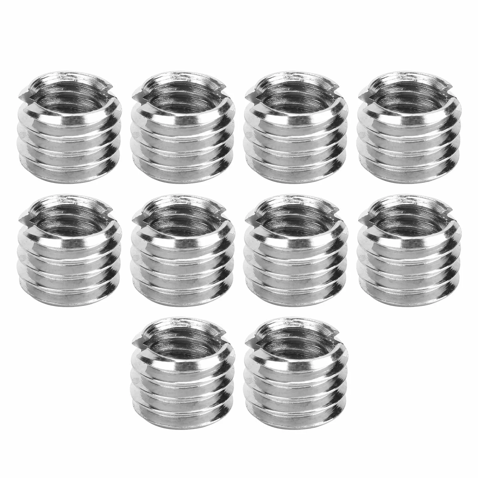 Inserti Filettati da 10 Pezzi, Inserto di Riparazione Filettato per Dado Riduttore in Acciaio Inossidabile per Tagliare Filetti con Dado Riduttore Filettatura Interna M6x1,0mm,