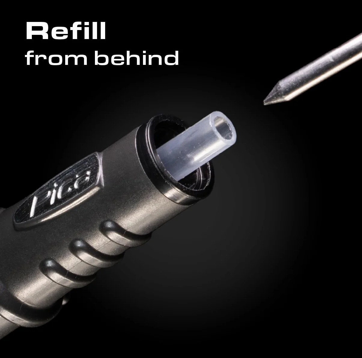 Pica 4050 | Set da 10 mine di ricambio Dry 3030 | Ø 2,8 mm | Mina in grafite durezza speciale H per marcature fini e precise | Ideale per falegnami