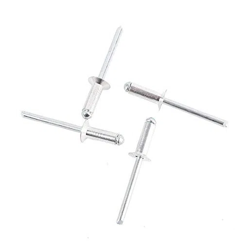 Rivetti SUPERTOOL - Rivetti in alluminio a flangia grande, 2,4/3,2/4/4,8 mm, confezione da 50 (4 x 20 mm)