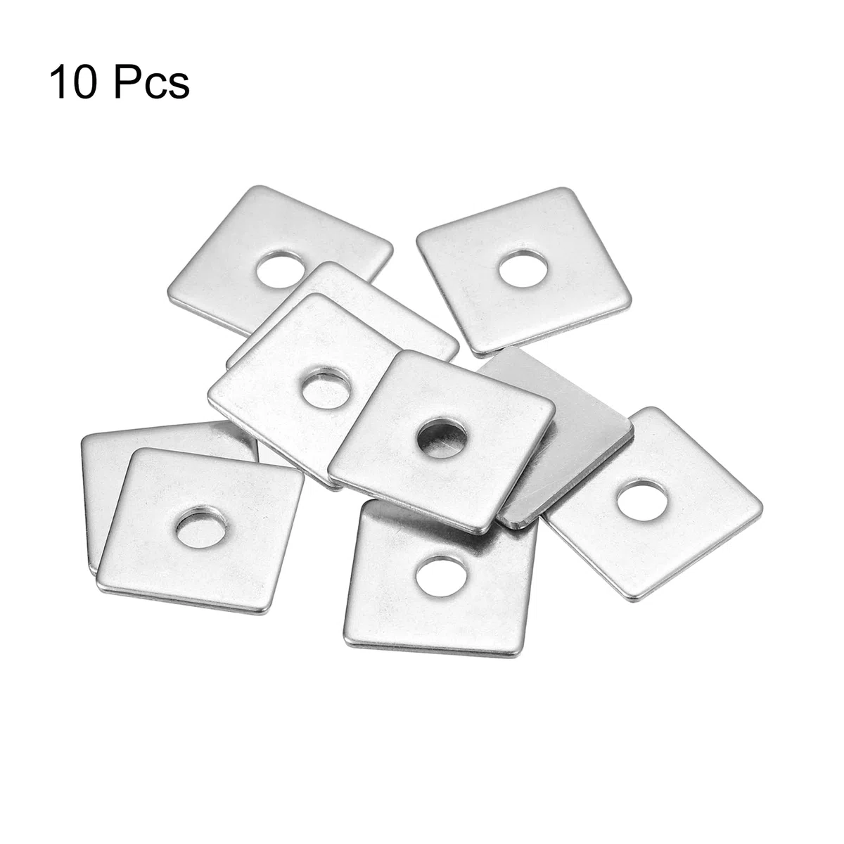 QUARKZMAN Rondella Quadrata 10pz M5x20x20x1.5mm 304 Rondelle Quadrate Acciaio Inossidabile Rondelle Piatte Distanziatore Guarnizione per Fissaggio Hardware