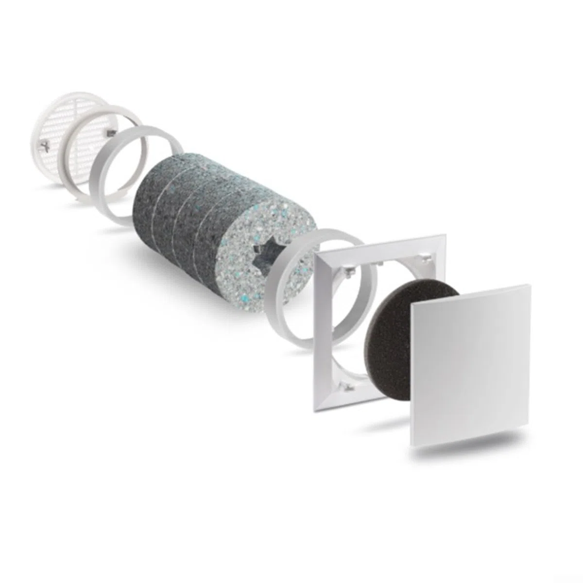 Filtri di ventilazione lavabili G3 da 140 mm per Lunos ALD ALD-R160 e2 AB 30/60 RA 15-60 e2kurz e2neo, confezione da 10 pezzi, design rotondo per filtrazione delle polveri sottili e aria pulita negli
