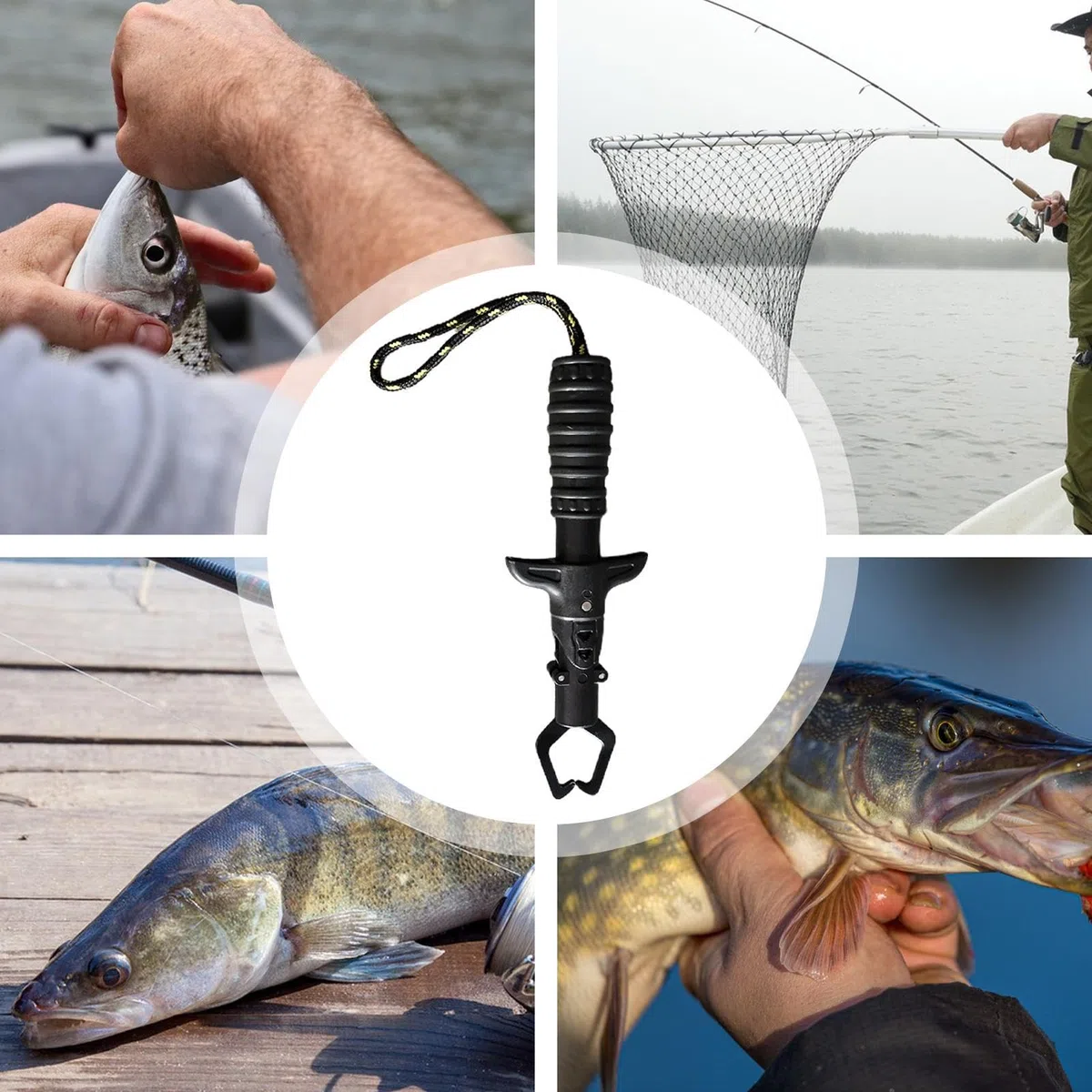 Pinza per Labbro di Pesce, pinze da Pesca, Supporto per Labbro, Strumento Professionale per atterraggio del Pesce, Pinza per Pesci e Pinza per Una Pesca sicura