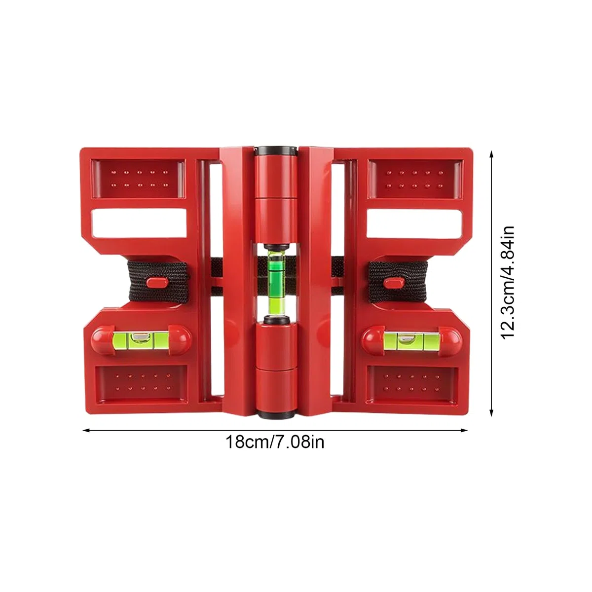 Livella magnetica pieghevole regolabile per recinzione, strumento di livellamento per pali di recinzione, installazione di porte, soffitti, costruzioni, mobili, pavimenti, riparazione fissaggio