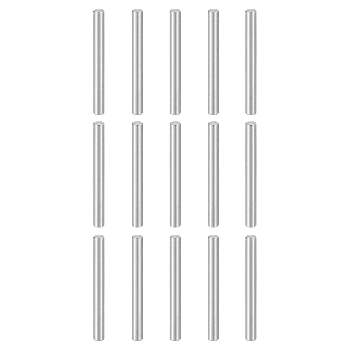QUARKZMAN 15 Pezzi Spinotti M5 (5mm) X 60mm 304 Acciaio Inossidabile Supporti Mensola Cilindrici Elementi Di Fissaggio Per Dispositivi Metallici Mobili In Legno Colore Argento