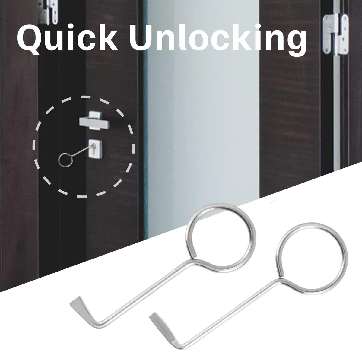 2 Pezzi Chiave Passepartout Universale Per Porte Interne Set Chiave Passepartout Universale In Acciaio Per Apertura Serrature Da Interno Uso Domestico Ufficio Hotel Emergenza Sicurezza