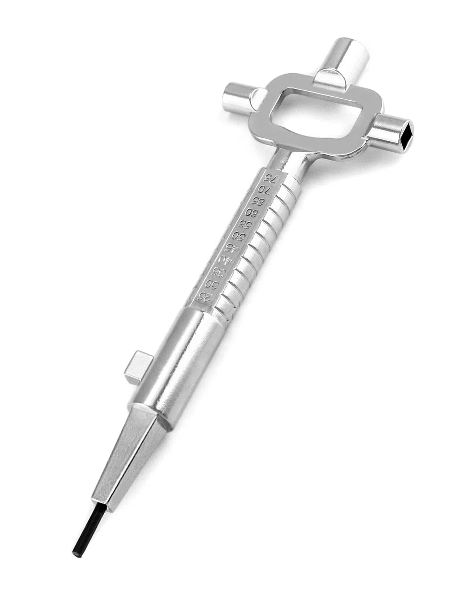 QWORK® Chiave Universale Per Serrature, Chiave Multifunzione, In Lega Di Zinco