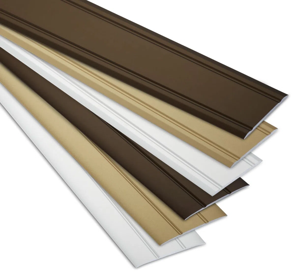 1 pezzo Profilo di Transizione di SOTECH/Autoadesivo/Super Piatto/Ottone Anodizzato/Profilo per Pavimenti/Larghezza 30 mm/Lunghezza 100 cm/Profilo per Unire Due Pavimenti