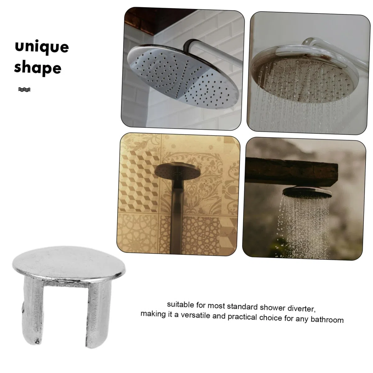SHINEOFI 10pezzi Tappo Decorativo Per Interruttore Deviatore Doccia Copertura Manopola in Plastica Tappo Per Maniglia Doccia Per Uso Elegante e Compatto