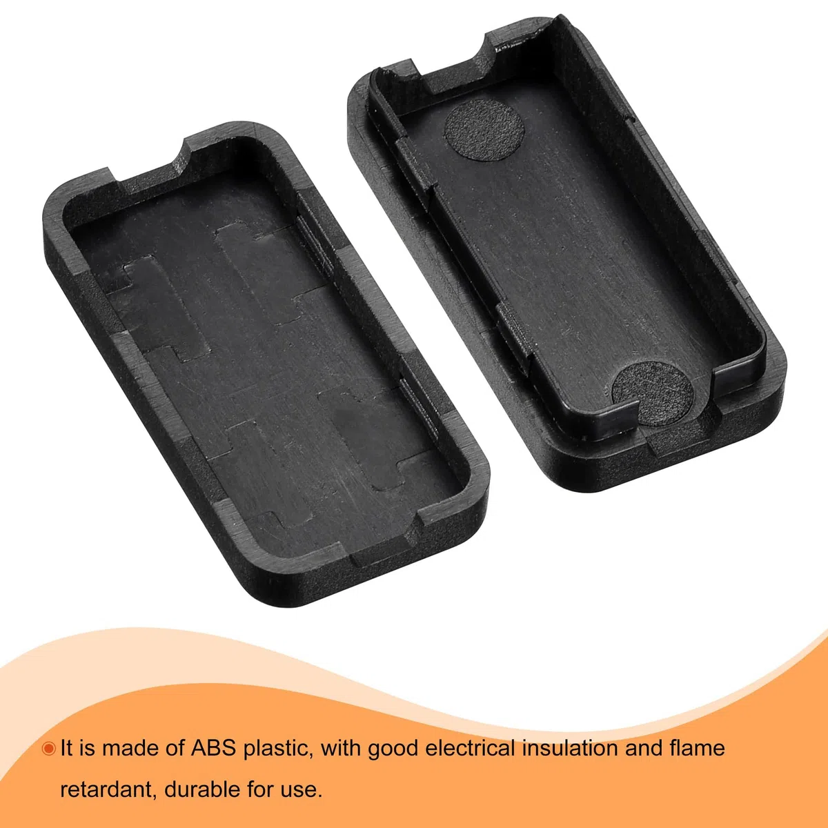 TOP-VIGOR 10 mini scatole di derivazione elettrica antipolvere, 40 x 20 x 10,5 mm, in plastica ABS, per progetti elettronici fai da te, custodia per moduli di alimentazione interna, scatola per