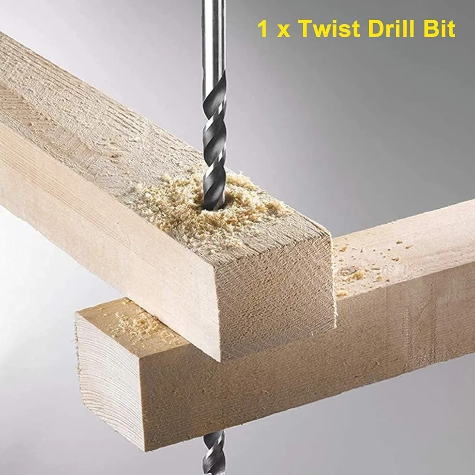 6mm HSS Extra Long 200mm Twist Drill Bit Codolo cilindrico conico per acciaio legato in lega di alluminio Codolo cilindrico conico per acciaio legato in lega di alluminio