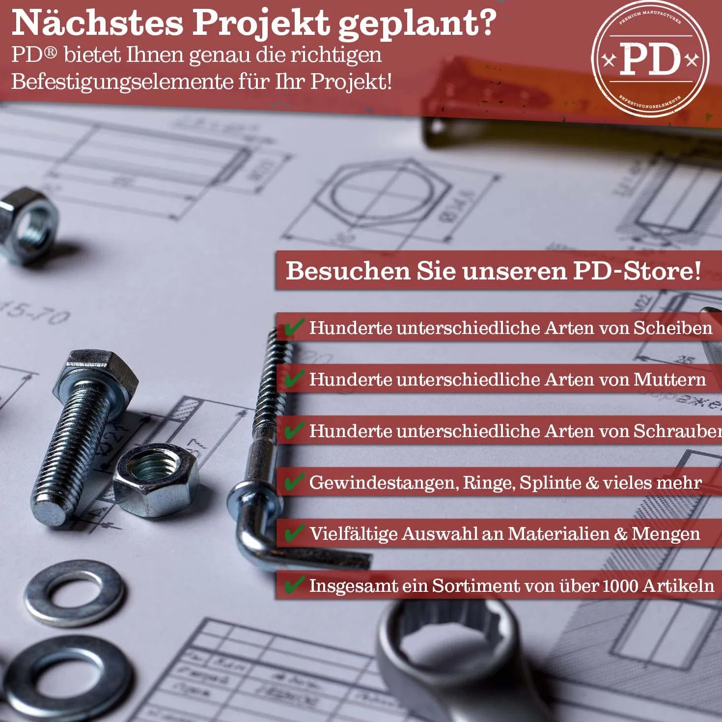 PD® Dadi a cappuccio M5 (DIN 1587), dadi a cappuccio in ottone di alta qualità, tappi di protezione, dadi a cappuccio in ottone in forma alta, per viti, barre filettate e bulloni filettati, 15 pezzi