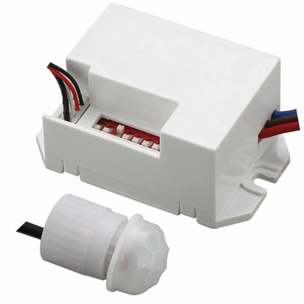 Maclean MCE32 Sensore del Movimento, PIR esterno, Illuminazione regolabile, Rivalamento max 6m