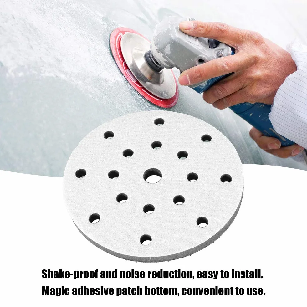 Platorello morbido per levigatura, tampone per cuscino interfaccia spugna con tampone morbido diametro per platorelli 150 mm(17 holes)