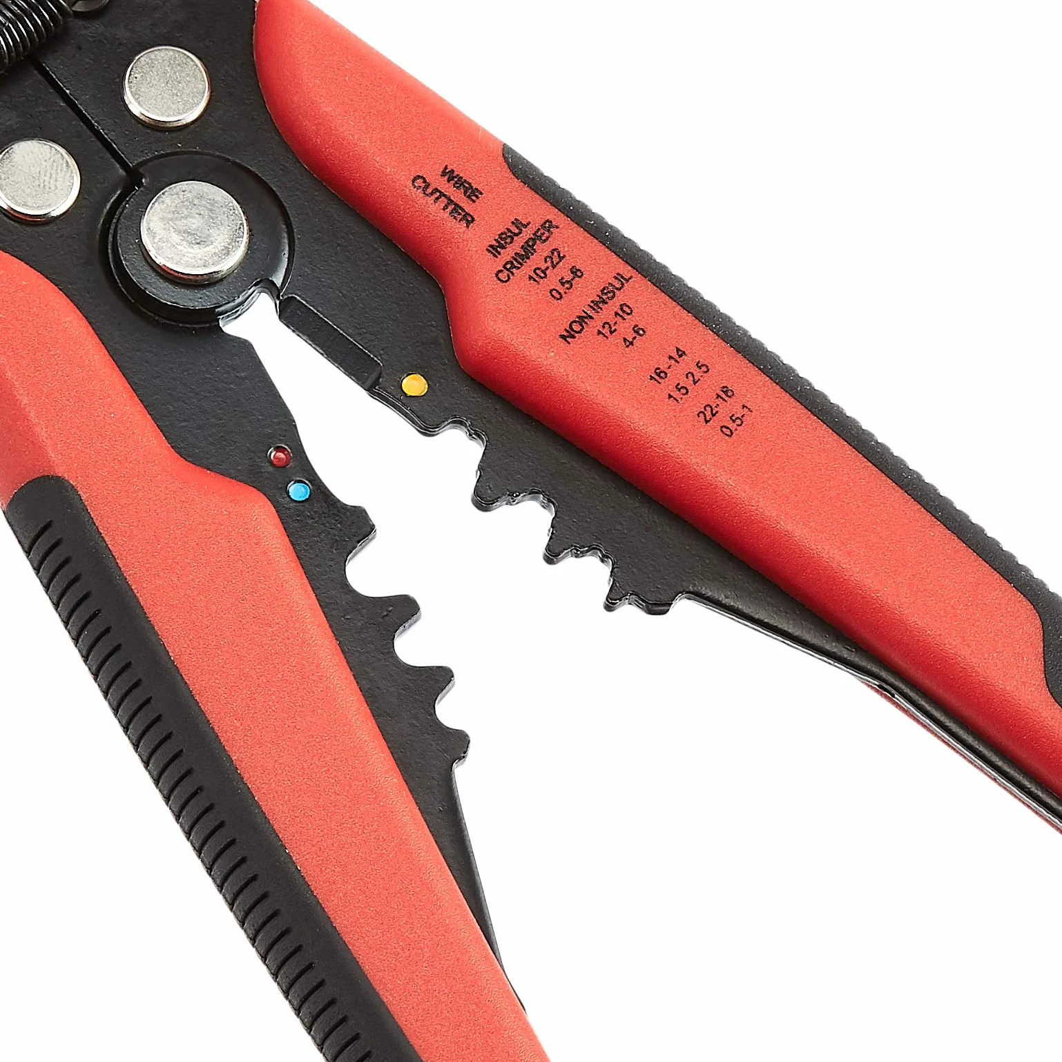 Amazon Basics Spellafili autoregolante, nero/rosso