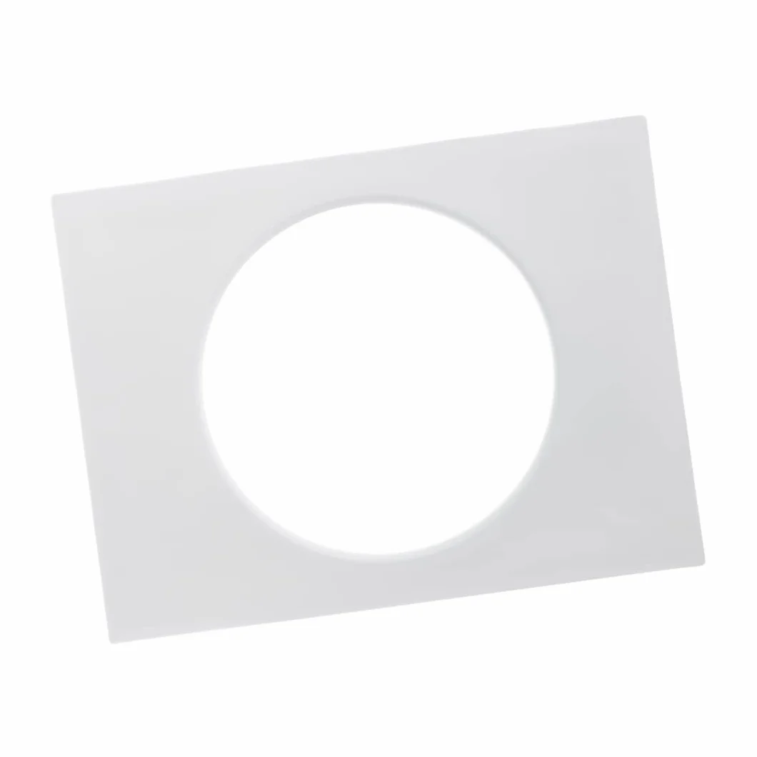 EUROPLAST 150mm Connettore dritto per condotto da 150 mm con flangia, condotto rotondo in PVC, tubo di ventilazione, piastra a parete