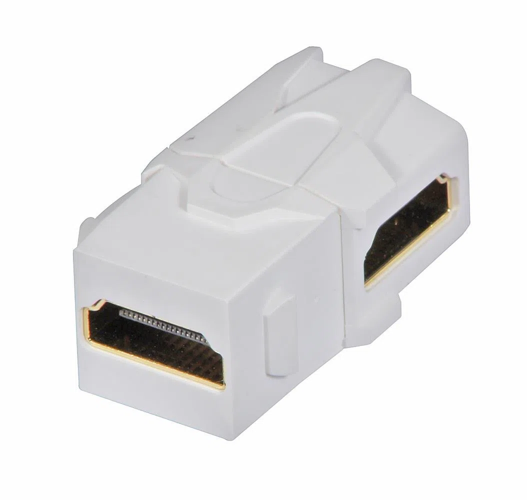 60490 Frutto Keystone HDMI doppia femmina a 90° per prese a muro