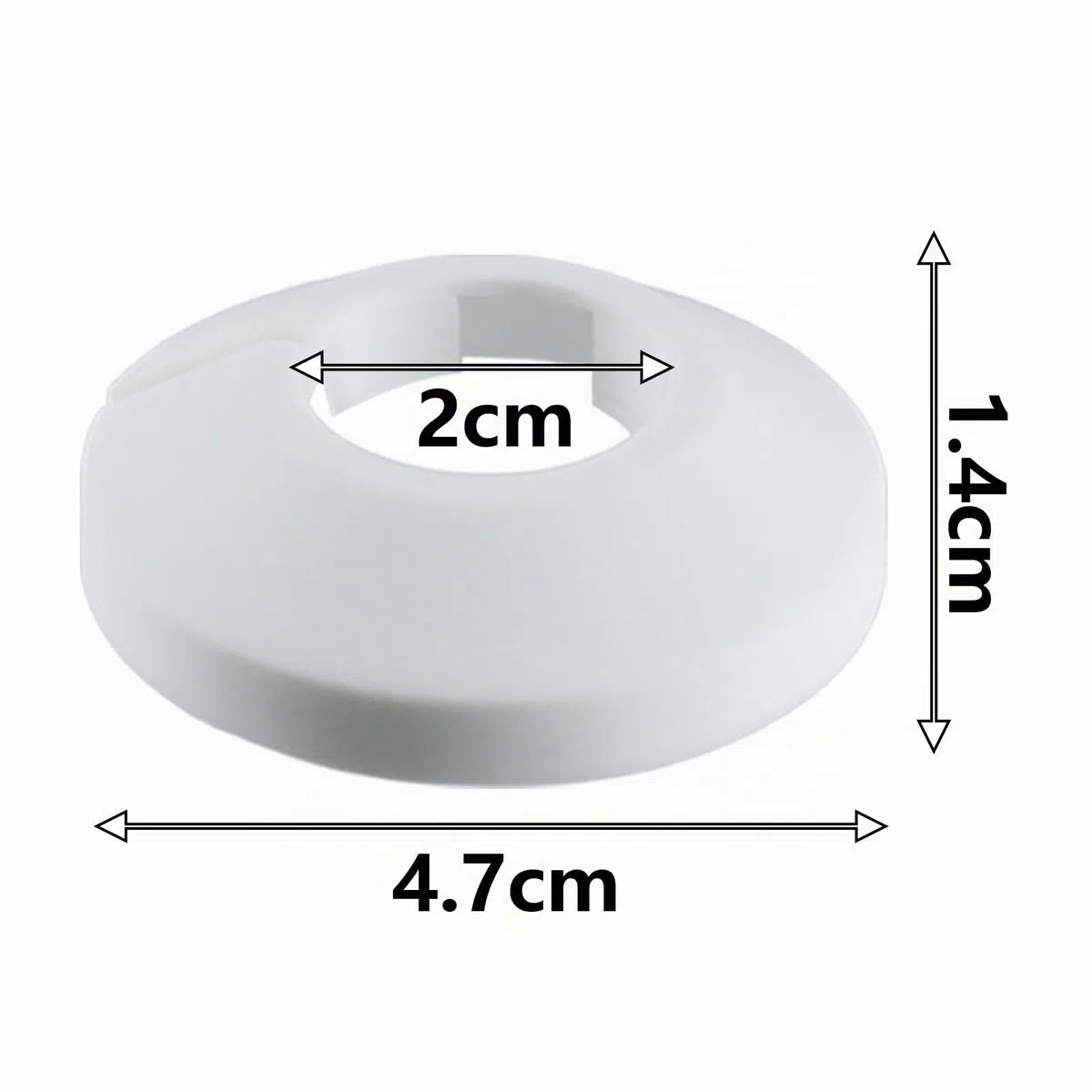 Set da 30 Rosette per Tubi di Riscaldamento Copritubi per Radiatori Rosette bianche per rivestimento tubi di riscaldamento Copritubi in PVC Ø 20 mm Copertura tubi riscaldamento per pavimento