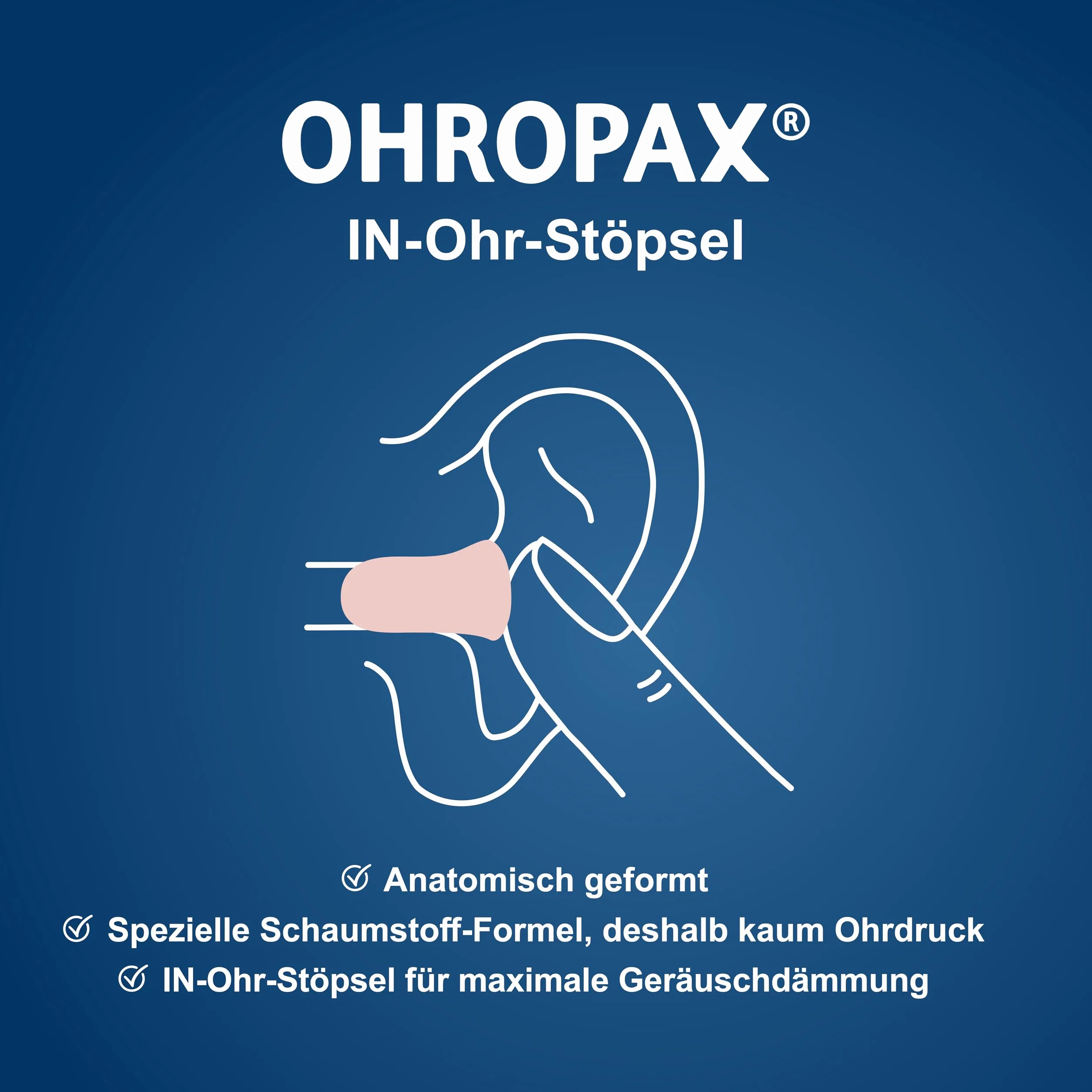 OHROPAX Tappi auricolari color – Tappi auricolari in morbida schiuma – particolarmente comodi anche a lungo – valore di isolamento acustico SNR 35 dB – ideali per feste, eventi e pausa – 8 pezzi