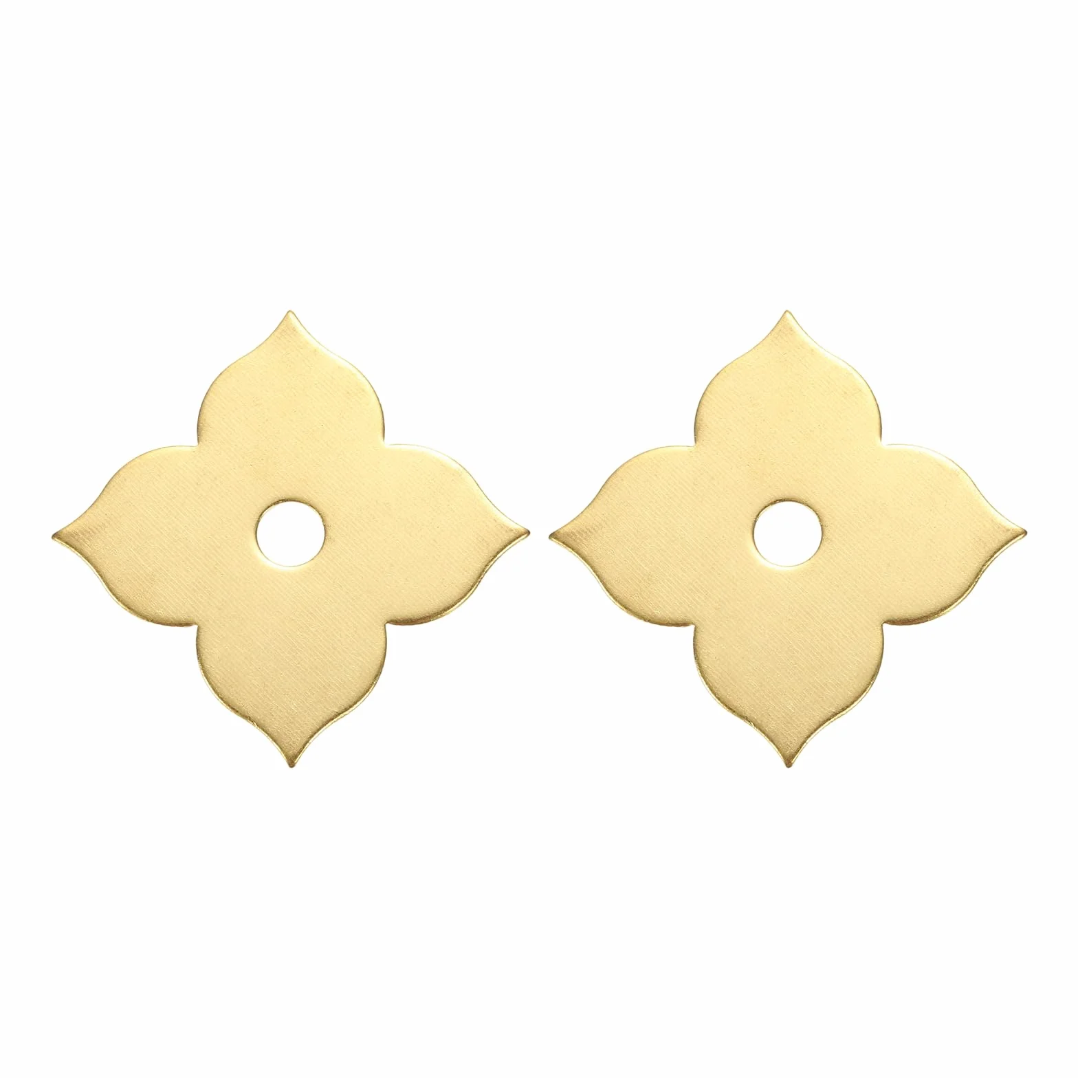 QUARKZMAN 2Pcs Placca Posteriore Pomello porta, 1.69 Pollici Forma Foglia Placca Ottone Distanziatore Decorazione Classica Mobile Guarnizione Per Ante Cassetti Armadi Hardware