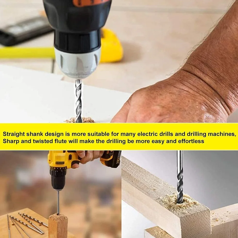 6mm HSS Extra Long 200mm Twist Drill Bit Codolo cilindrico conico per acciaio legato in lega di alluminio Codolo cilindrico conico per acciaio legato in lega di alluminio