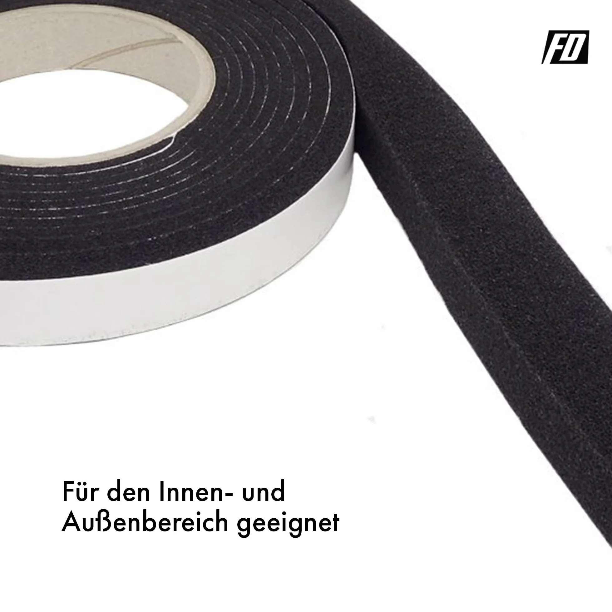 FD-Workstuff Nastro di Compressione 10/3 │ grigio │ 1 pezzo │ 10 m di lunghezza │ larghezza rotolo: 10 mm, larghezza giunto: 3-15 mm │ Nastro Sigillante per Giunto │ Nastro Sigillante per Fughe