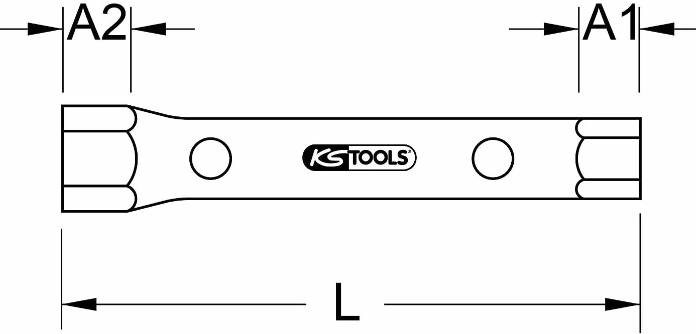 KS Tools 518.0878 Chiavi a tubo,21x23mm