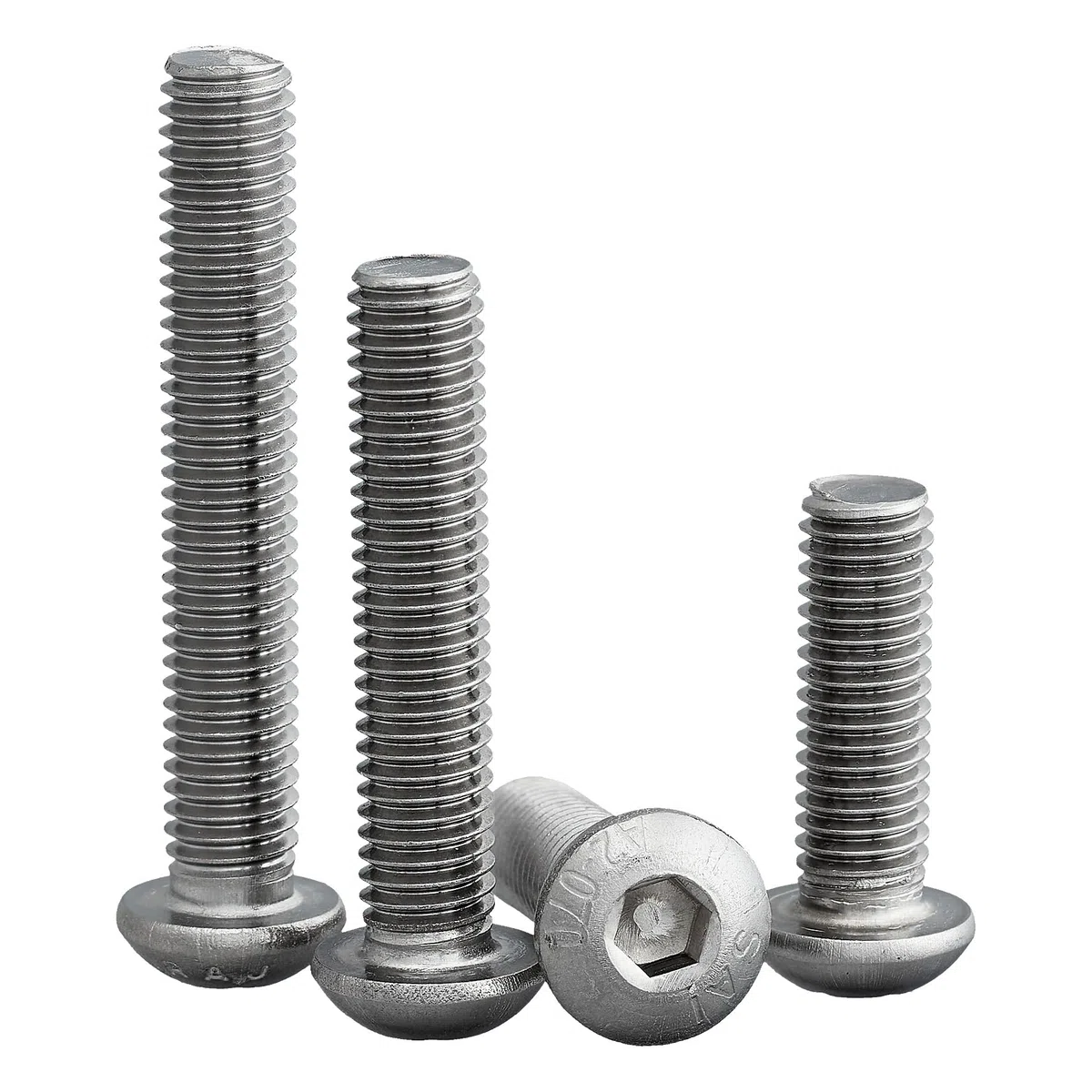DSM – Viti a testa bombata M5 x 70 mm – ISO 7380-1 – Viti a testa bombata con filettatura completa – Esagonale interna – Acciaio inox A2 – Viti per mobili a testa piatta – 25 pezzi
