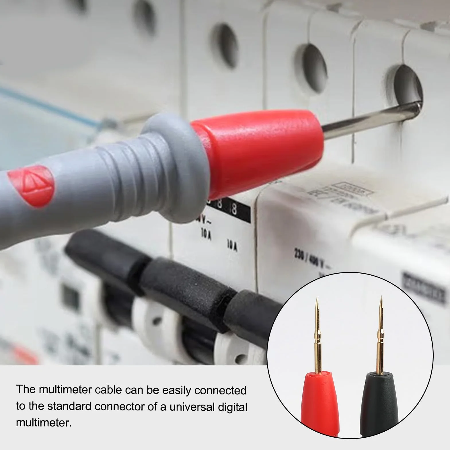 PT1005 Universale Digitale Multimetro Cavo Test Pin Tip, Cavi di Test per Multimetro Digitale Universale, 1000V 20A, Sonde di Precisione per Misure Elettriche in Ambiti, Durevoli e Affidabili