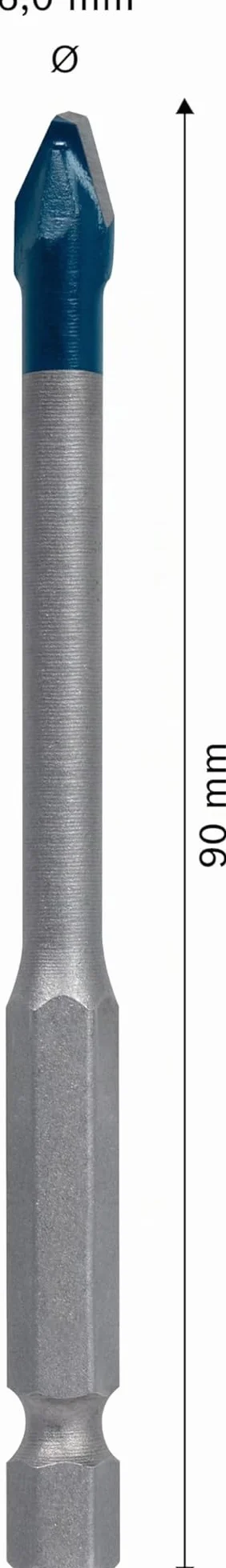 Bosch 1x Punta EXPERT HEX-9 Hard Ceramic (per Piastrelle dure, Piastrelle morbide, Ø 6,00 mm, Professional Accessorio Trapano, Trapano/avvitatori rotanti)