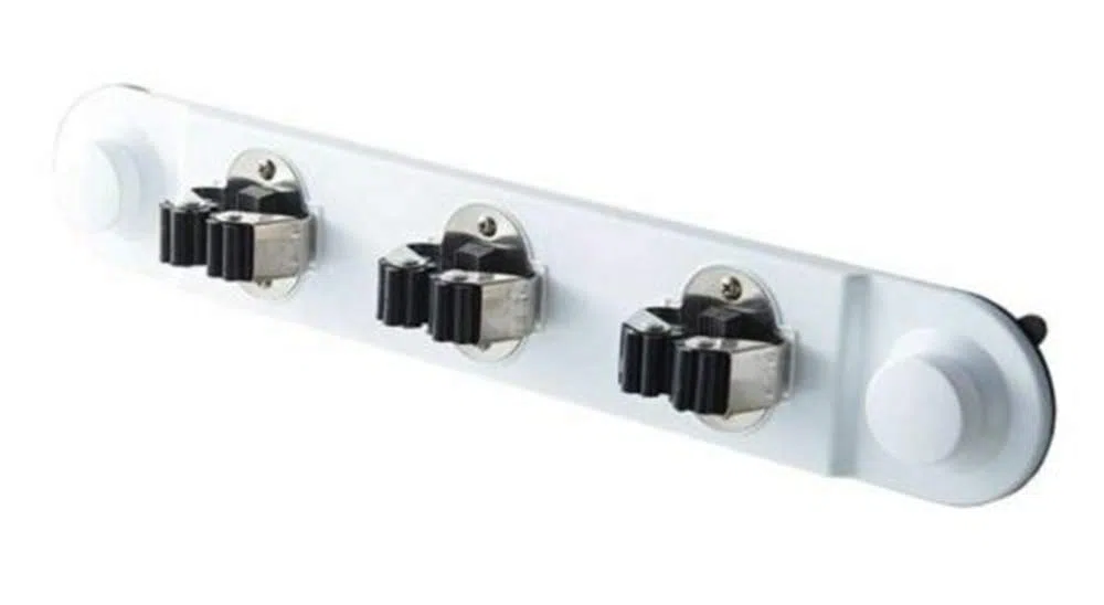 Vetrineinrete® Gancio multifunzione per scope a ventosa da muro supporto a parete appendiscopa M47