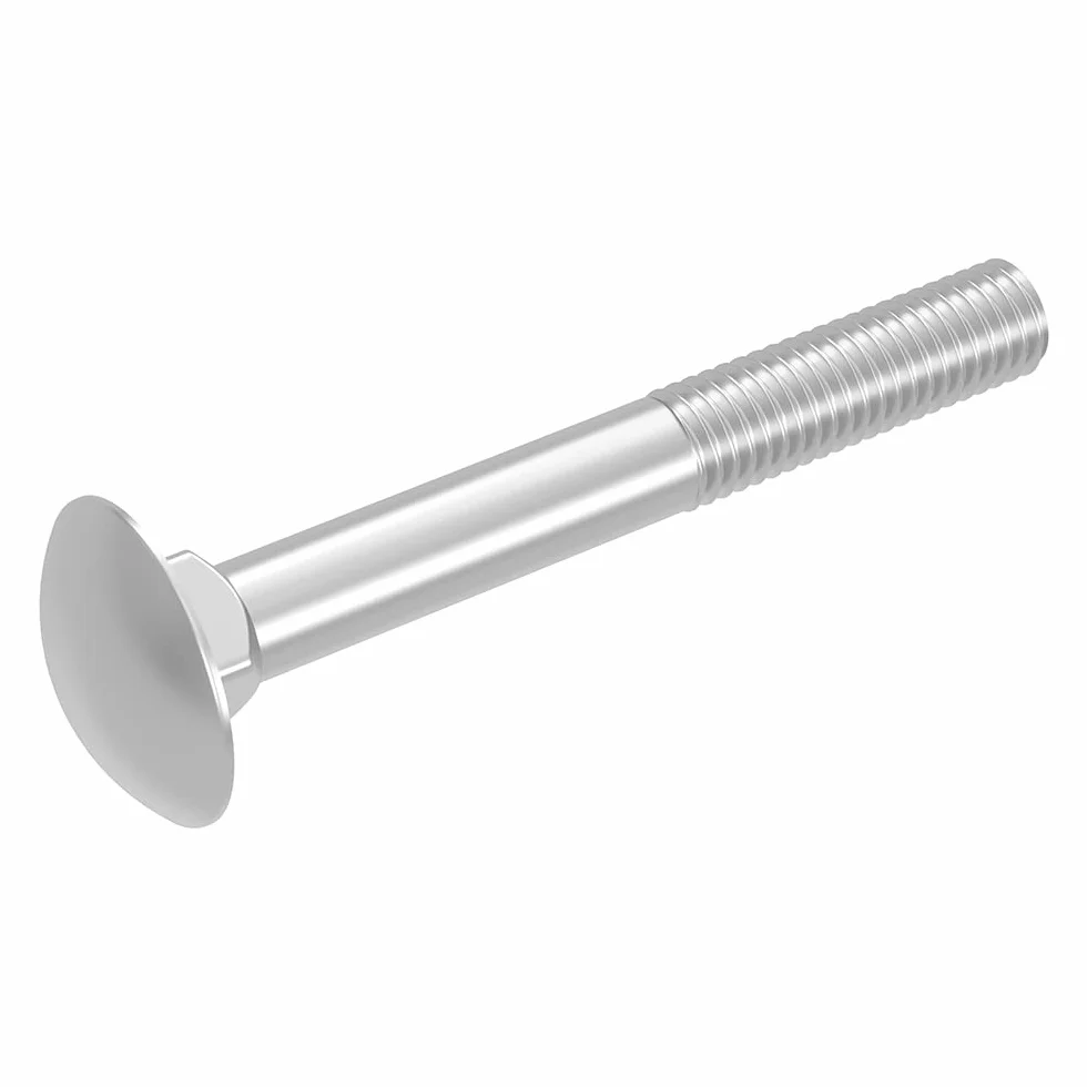 SECCARO Confezione da 20 bulloni per carrozzeria M5 x 40 mm, in acciaio inox V2A VA A2, DIN 603 / ISO 8677, testa tonda con dado a sezione quadrata, filettatura parziale