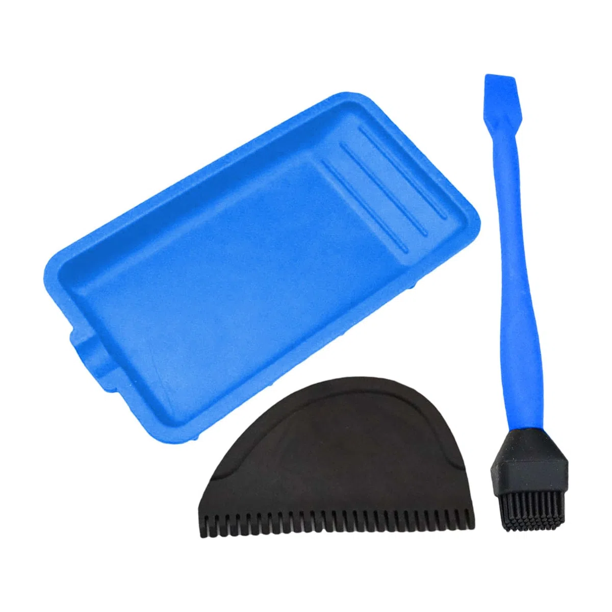 Applicatore Colla Legno - Kit Colla Silicone | Spatola Col?a Legno Con Pennello In Silicone, Vassoio E Pettine, Durevole E Resistente Alle Cadute, Per Falegnameria E Hobby Creativi