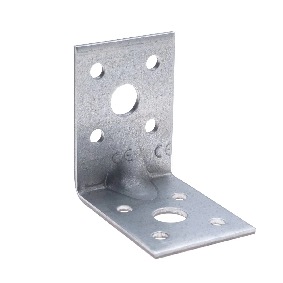 Squadretta di Giunzione 50mm con Сostola Rinforzata Angolo Staffe 90 50x50x35x2mm Zincato per Armadi di Legno Mobili Brace Shelf Supporter (Quantità da 10 pezzi)