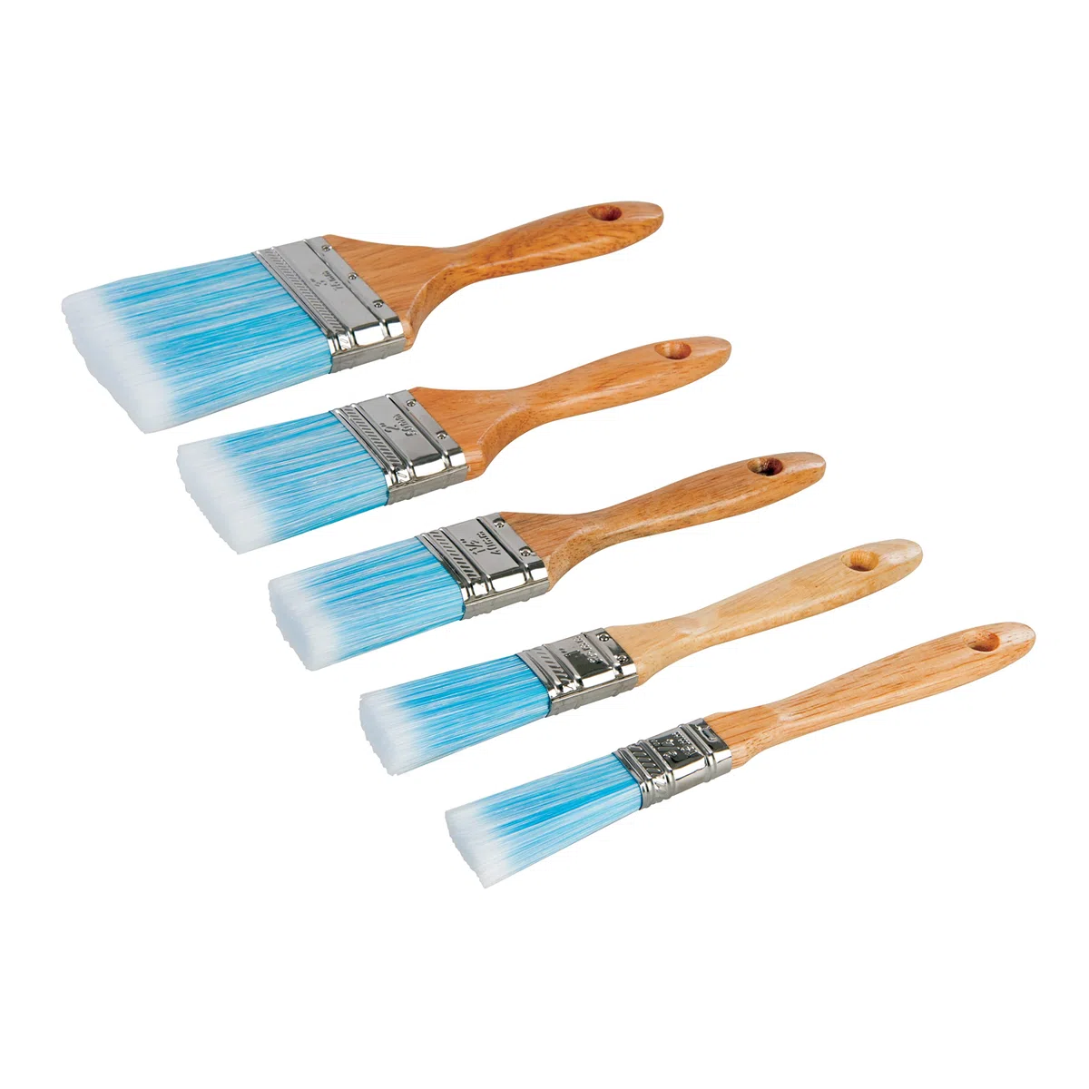 Silverline 282408, Set di pennelli sintetici 5 p.zi 19, 25, 40, 50 e 75 mm