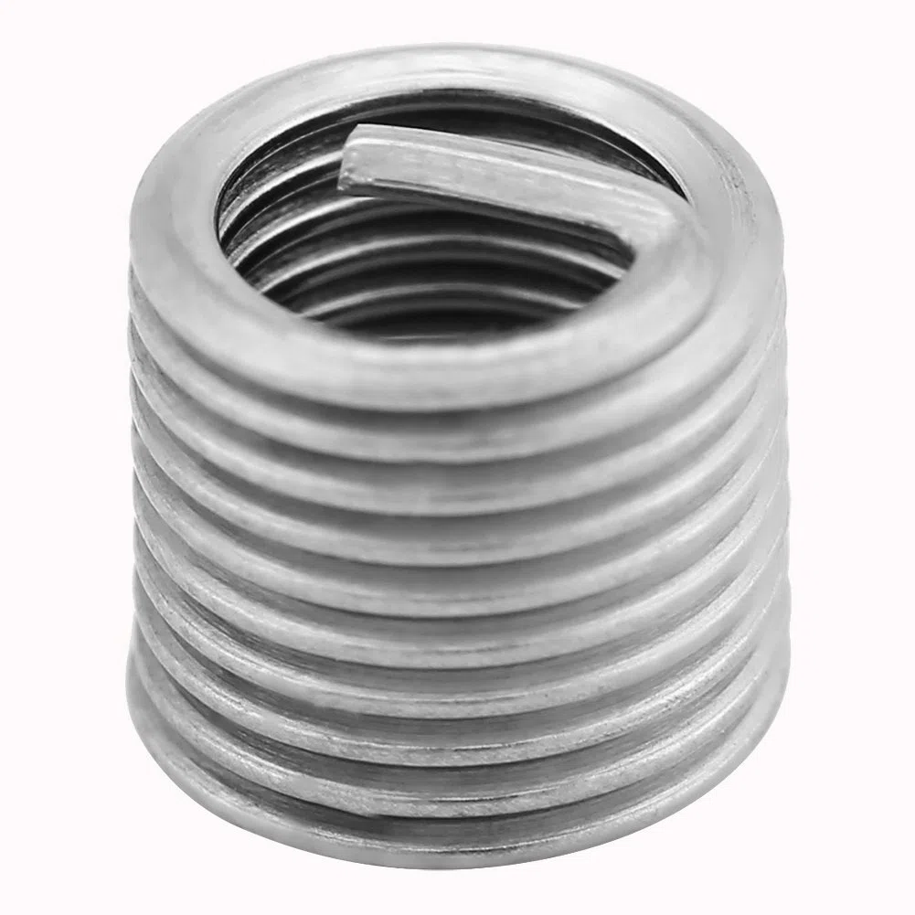 Set di 100 Inserti Filettati in Acciaio Inox 304, M5 x 0,8 x 2D, per Riparazione Filettatura