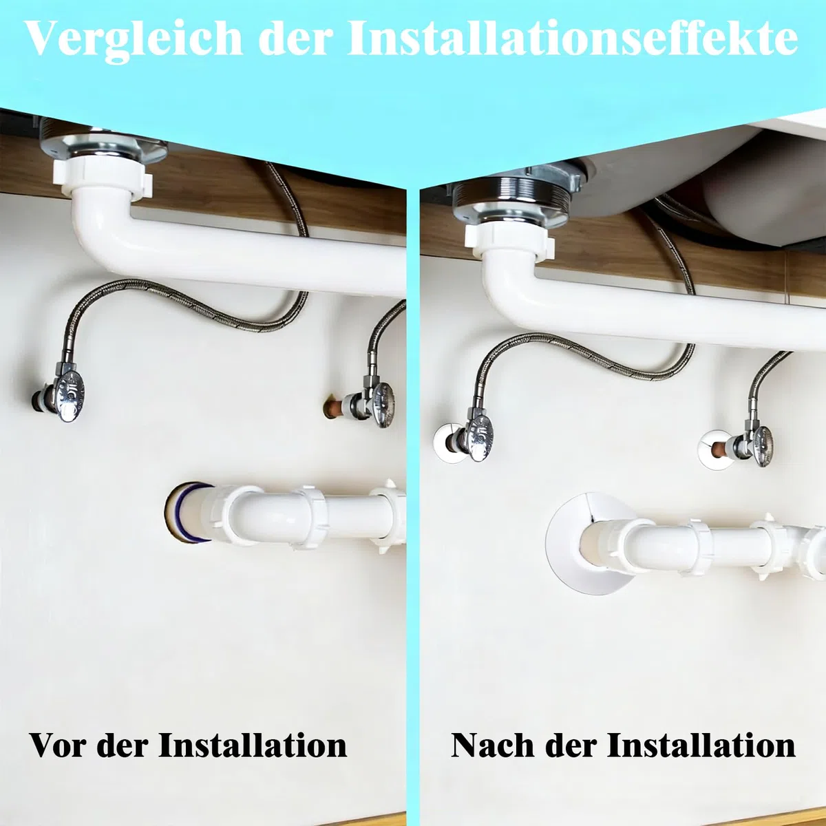 20 rosette per tubi di riscaldamento, 12 mm (ci sono quattro diverse dimensioni), singole rosette per radiatori, copertura per tubi in polipropilene, copertura per tubi dell'acqua, tubi del gas, ecc