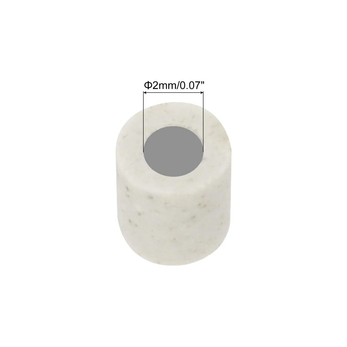 QUARKZMAN 10pz Tubo Ceramico Isolato da 2mm per Fascio di Fili Elettronici Protezione Isolante Termica a Singolo Foro, 4mm x 5mm