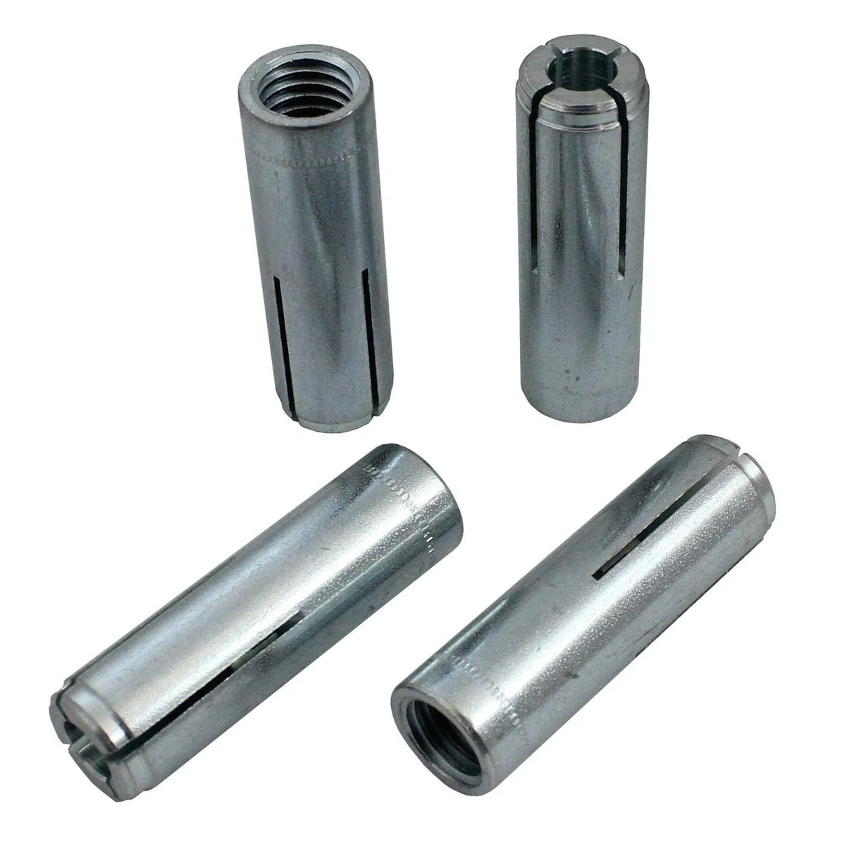Lumonic 10x bullone di ancoraggio M12 x 50 zincato I Da utilizzare come ancoraggio metallico, ancoraggio a bullone, fulmine I Per vari tipi di fissaggi passanti