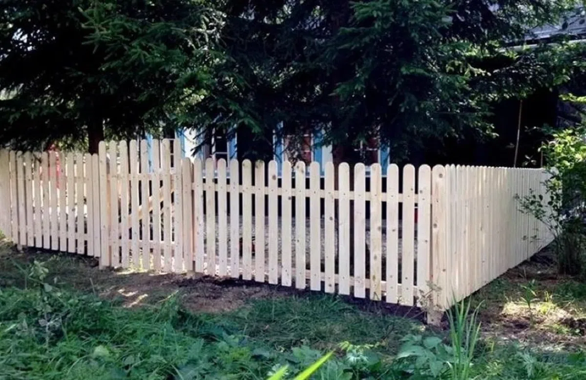 QLS 1 asse per recinzione, 120 cm, in legno di pino/abete rosso, piallato, recinzione da giardino