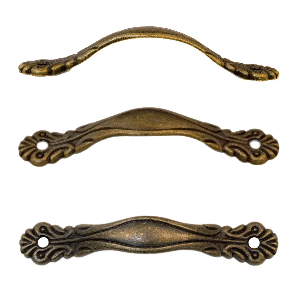 Fuxxer - 2x maniglie per cassetti, design bronzo antico, per cassettiere ante buffets comò in stile vintage rustico retrò, 80 x 14 mm