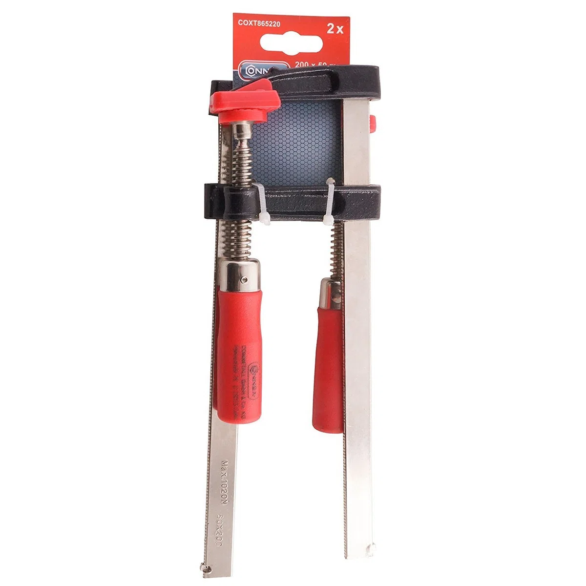 Connex COXT865220 - Morsetto a vite 200 x 50 mm, 2 pezzi