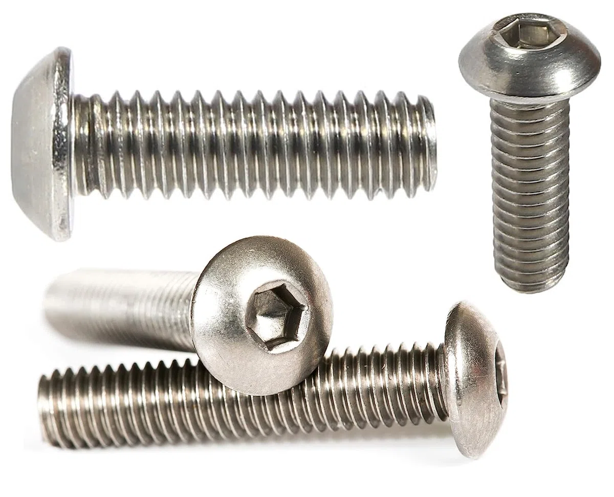 Viti a testa cilindrica M5 (5 mm x 16 mm) di grado marino Viti a brugola in acciaio inox A4 (confezione da 20)