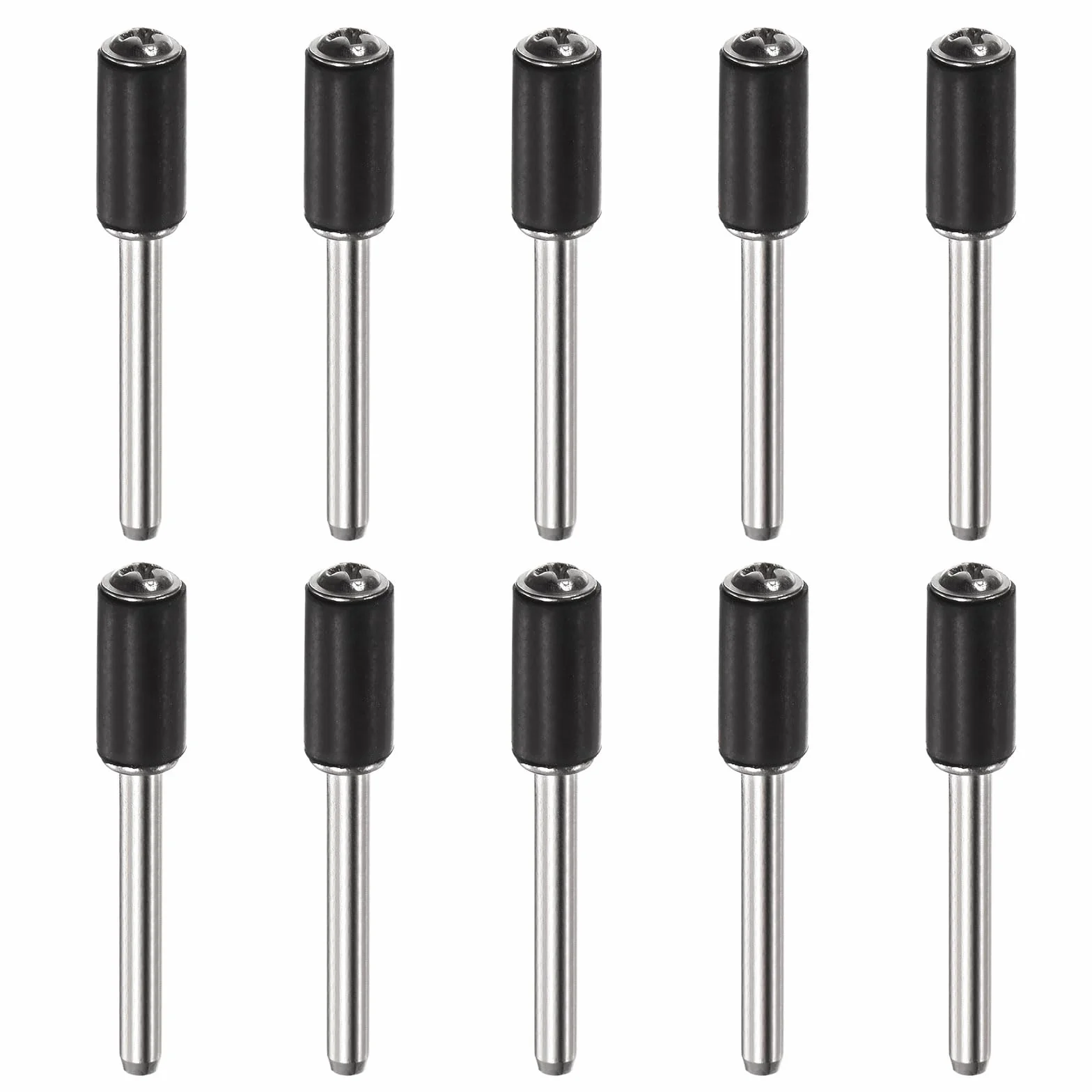 QUARKZMAN 10pz 1/4" Levigatura Tamburo Gomma Mandrini 1/8" Gambo Levigatura Manicotto Supporto per Tamburo Levigatrice Rotativa Smerigliatrice