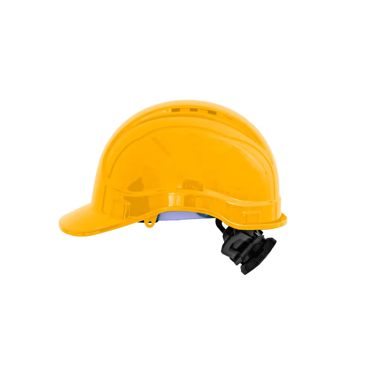 Irudek STILO 300 V Giallo - Casco di sicurezza ventilato in ABS, isolamento elettrico 1000 V c.a. / 1500 V c.c., imbracatura 6 punti con roulette, EN 397 / EN 50365, taglia 52-66 cm