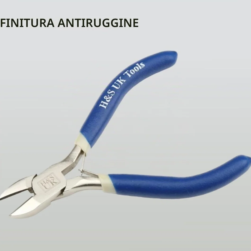H&S Set Pinze per Bigiotteria Cromate per la Creazione di Gioielli - Set da 3 con Pinze Lunghe, ad Ago e a Punta Tonda - Attrezzi per la Bigiotteria Bricolage e Fai da Te