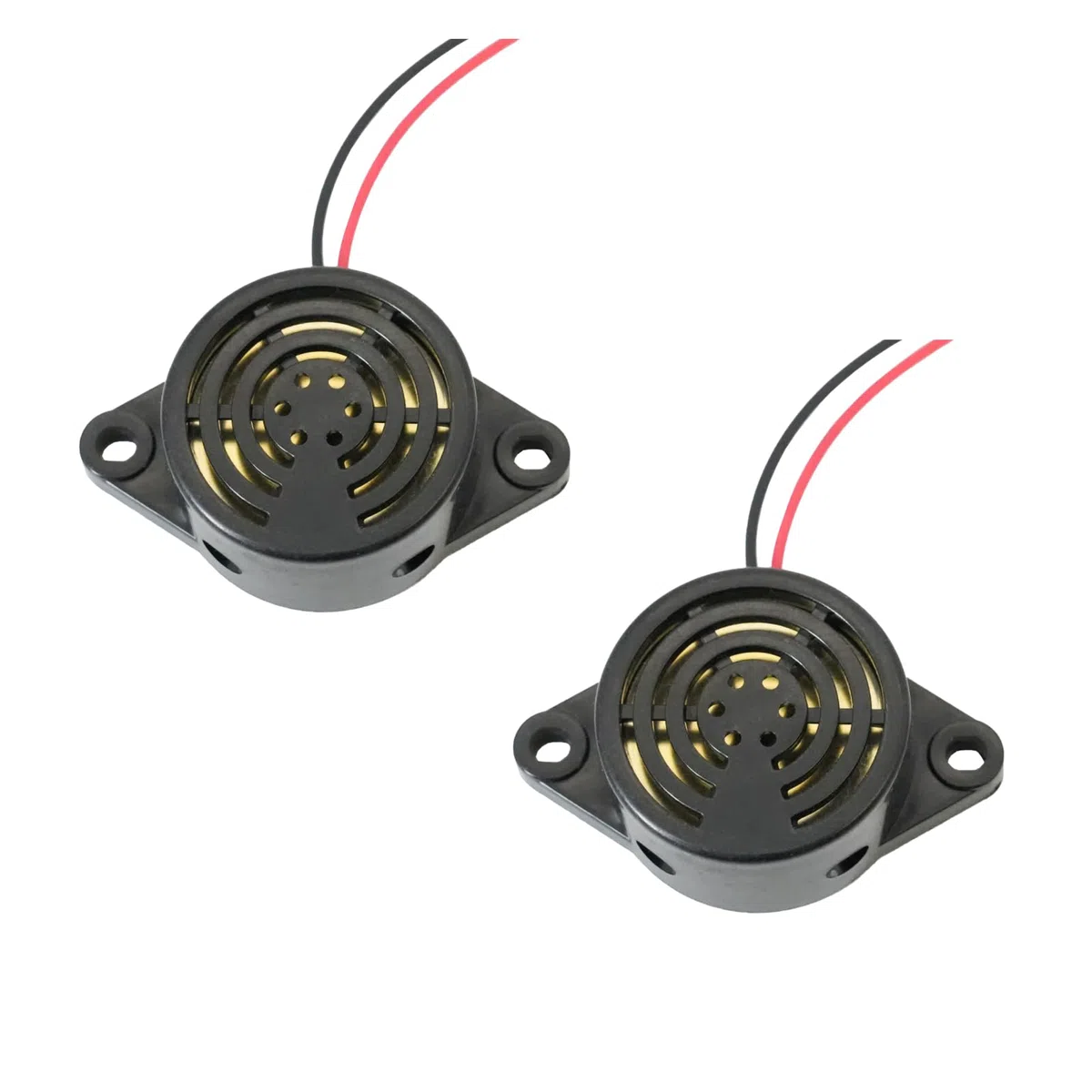 Cicalino 12V Buzzer Elettronico Attivo Piezo con Suono Forte 100 dB DC 3-24V per Allarme Acustico Esterno Industriale Cicalino Retromarcia Compatibile con Auto Moto Camion