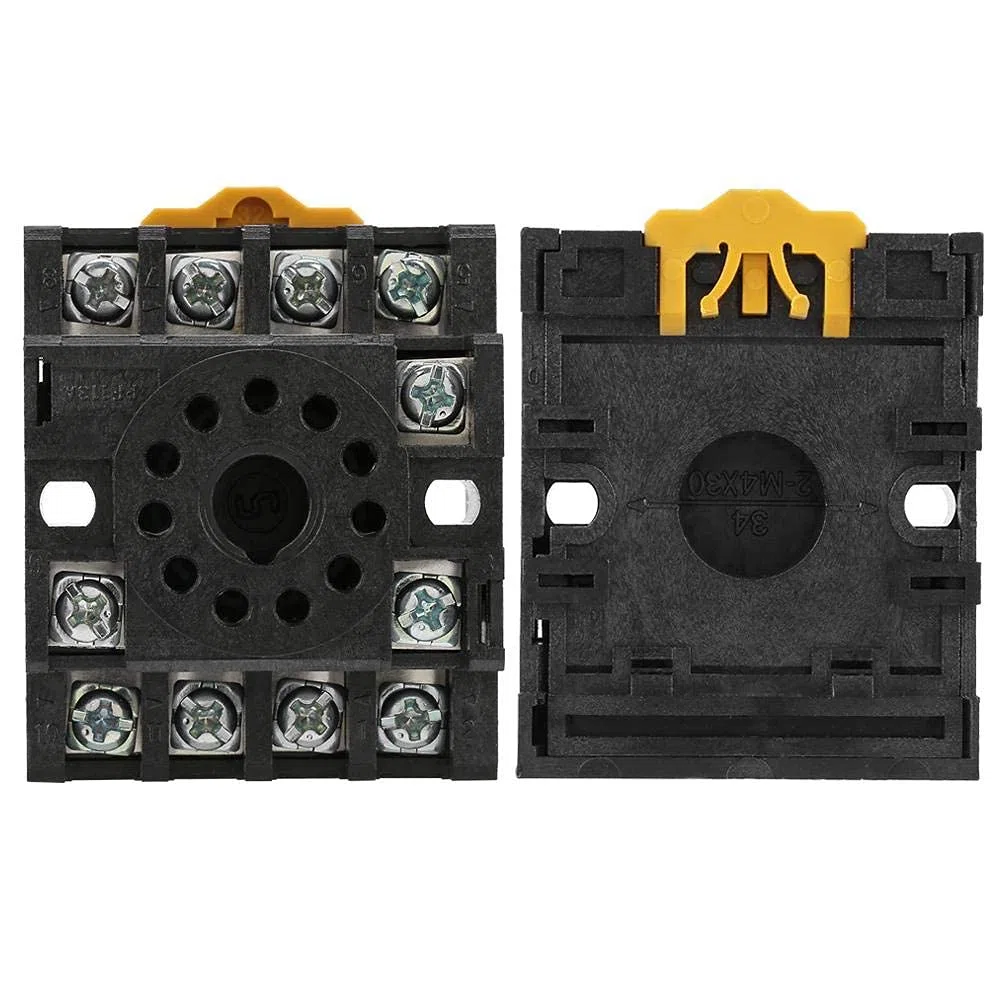 PF113A Base per relè di alimentazione apparecchi di distribuzione e controllo dell'energia relè con presa a 11 pin Base per relè di potenza per JQX-10F JTX-2C Relè a tempo