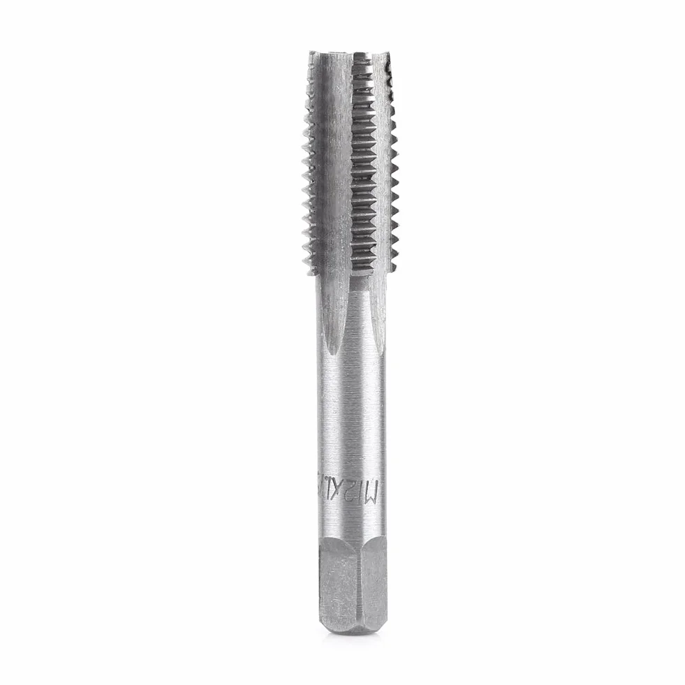 7 pezzi Hand Gewindebohrer Metrischer Gewindeschneider Stahlgewindebohrer M3 M4 M5 M6 M8 M10 M12 per Filettatura Manuale Acciaio